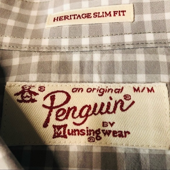 PENGUIN - MENS SHORT SLEEVE BUTTON DOWN SHIRT SZ M - Picture 6 of 8